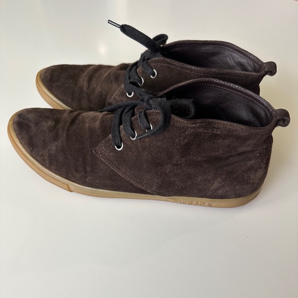 PRADA brown suede chukka boots - Picture 1 of 5